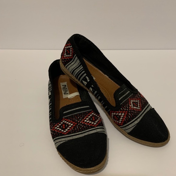 Mad Love Shoes - Mad Love Black Diamond  Canvas slip on shoes 7